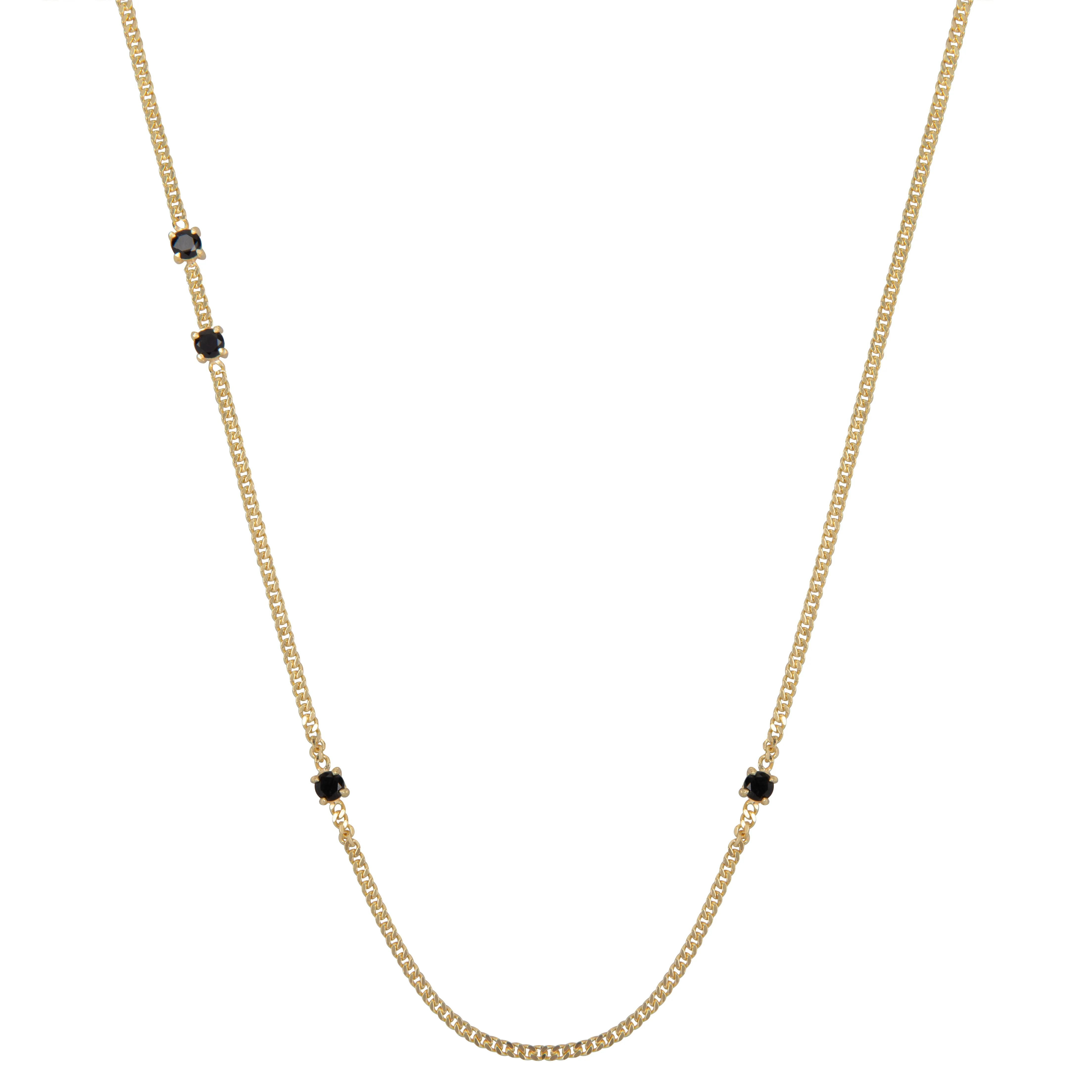 Gemma Black Spinel Necklace