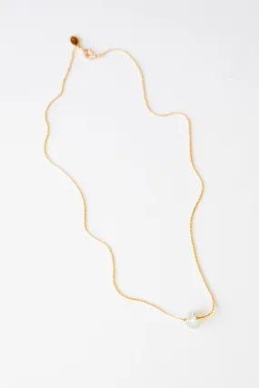 Gold Prehnite Itty Bitty Necklace