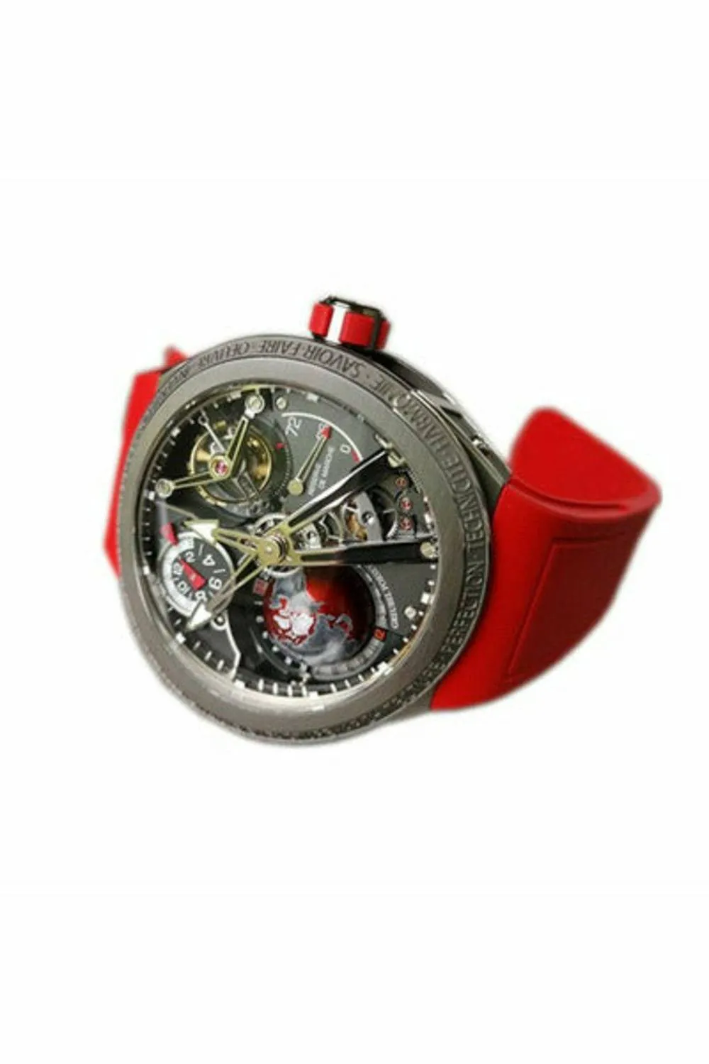 greubel forsey gmt sport red 45mm titanium limited edition 11 pcs men's watch