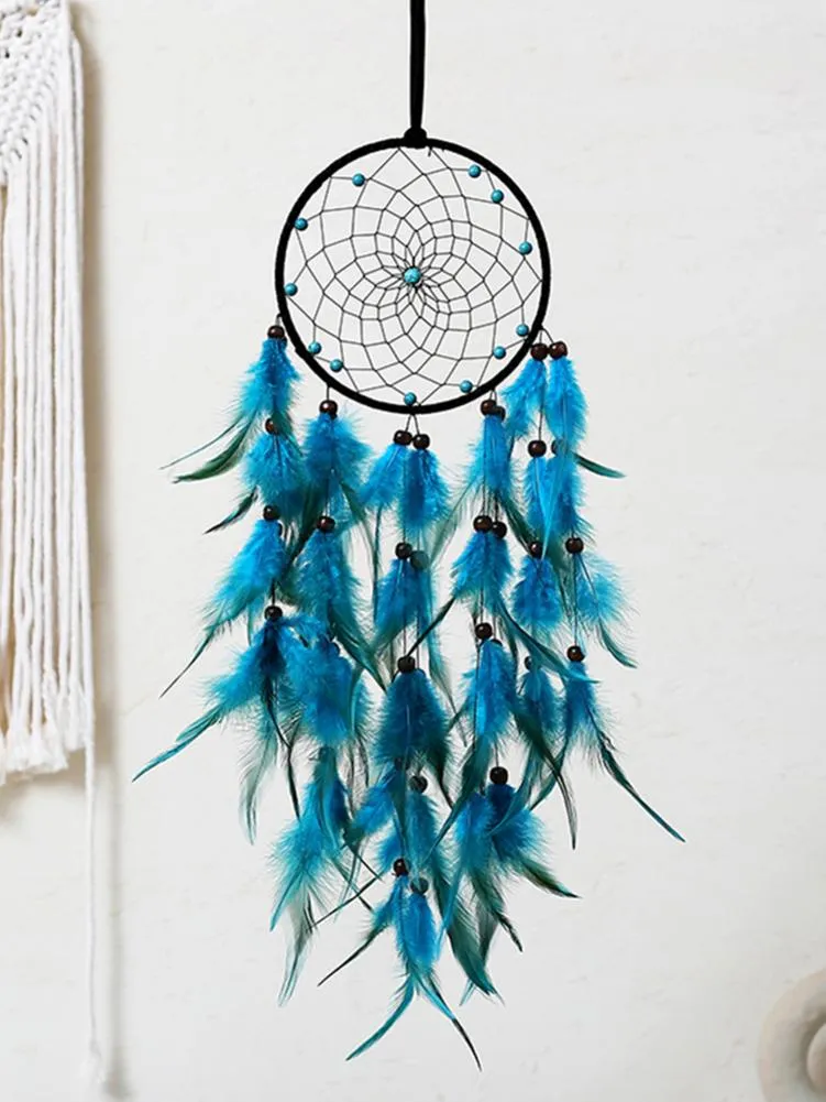 Handmade Beautiful Dream Light Blue Dreamcatcher