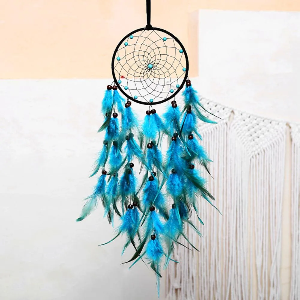 Handmade Beautiful Dream Light Blue Dreamcatcher