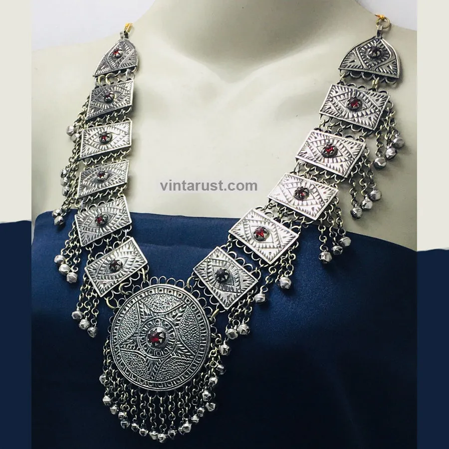 Handmade Big Kuchi Kashmiri Pendant Necklace