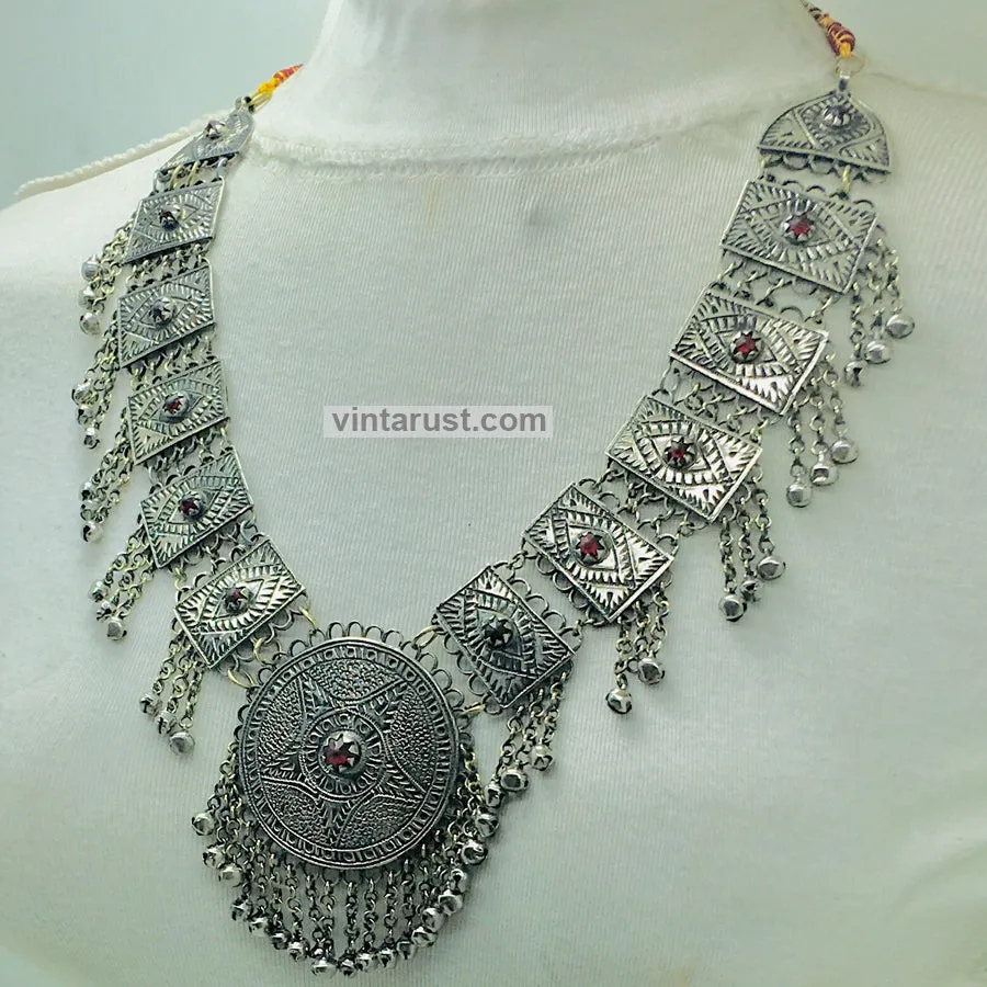 Handmade Big Kuchi Kashmiri Pendant Necklace