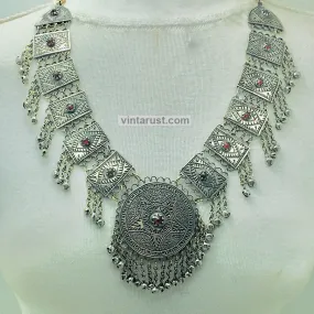 Handmade Big Kuchi Kashmiri Pendant Necklace