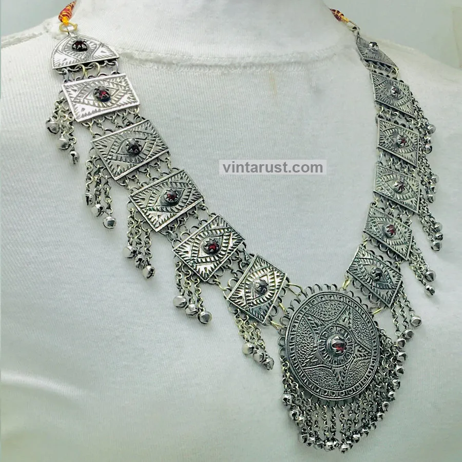 Handmade Big Kuchi Kashmiri Pendant Necklace