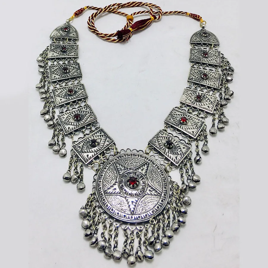 Handmade Big Kuchi Kashmiri Pendant Necklace