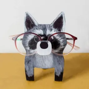 Handmade Glasses Stand Raccoon