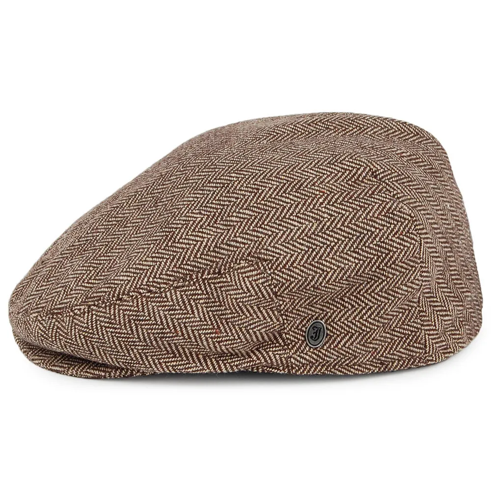 Herringbone Flat Cap Dark Brown Wholesale Pack