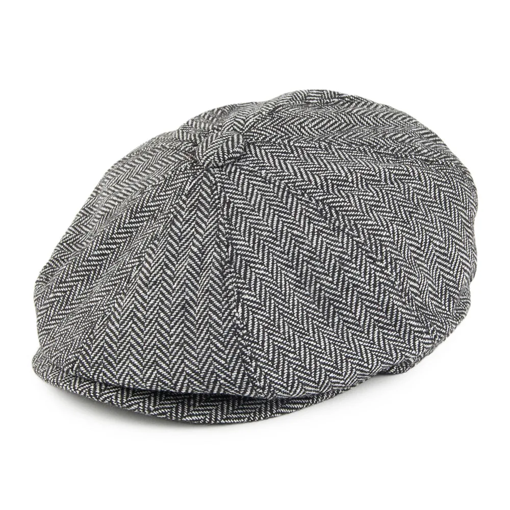 Herringbone Newsboy Cap Grey Wholesale Pack