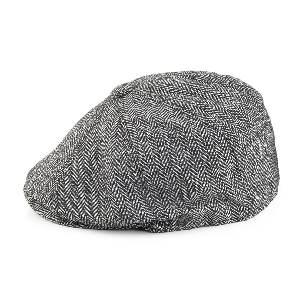 Herringbone Newsboy Cap Grey Wholesale Pack