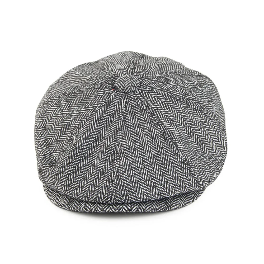 Herringbone Newsboy Cap Grey Wholesale Pack