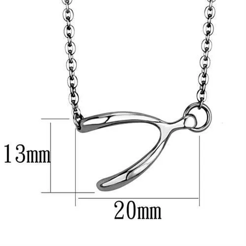 High polished (no plating) Stainless Steel Chain Pendant with No Stone for Women Style TK2529