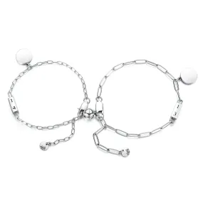 His & Hers Matching Set Stick to Each Other Couple Bracelets