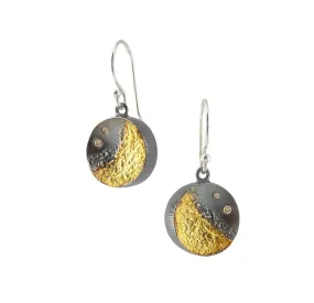 Hollow Night Sky earrings with diamonds