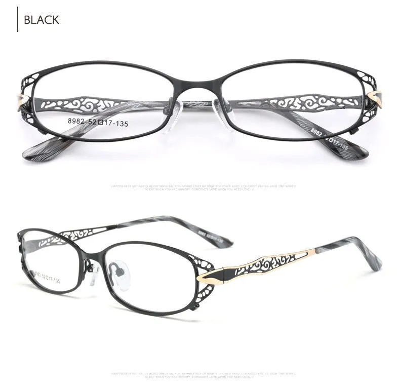 Hotochki Women's Full Rim Alloy Frame Reading Glasses 99003-8982