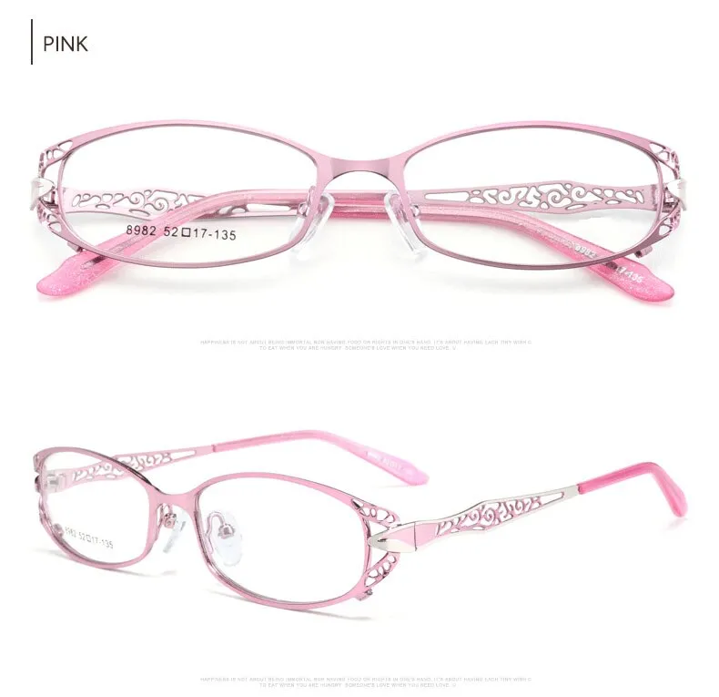 Hotochki Women's Full Rim Alloy Frame Reading Glasses 99003-8982