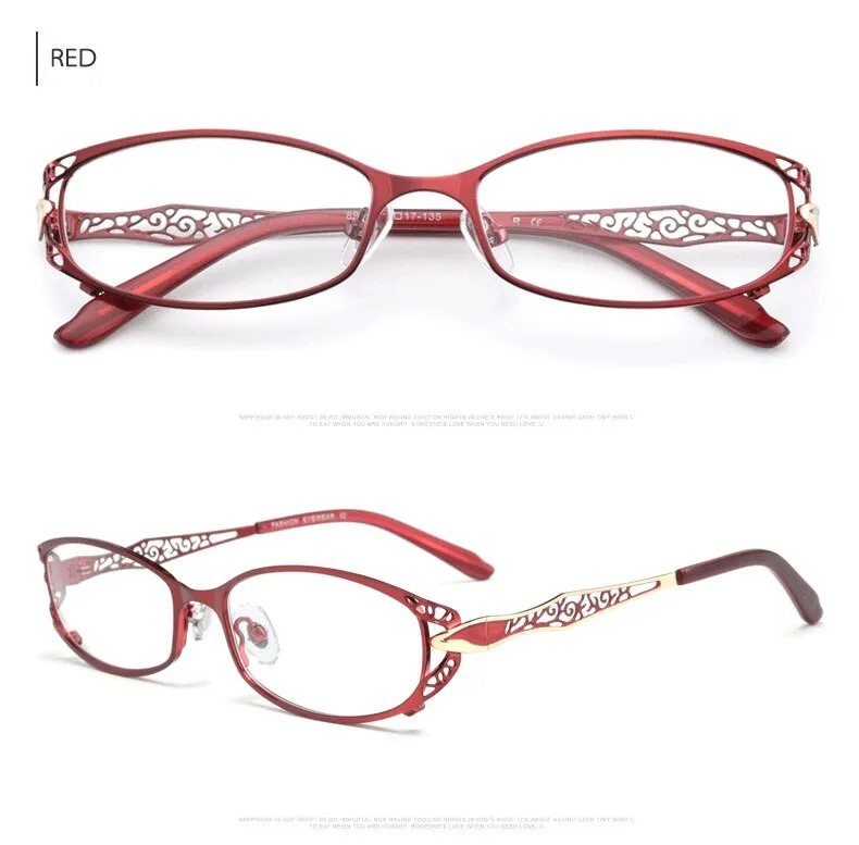 Hotochki Women's Full Rim Alloy Frame Reading Glasses 99003-8982