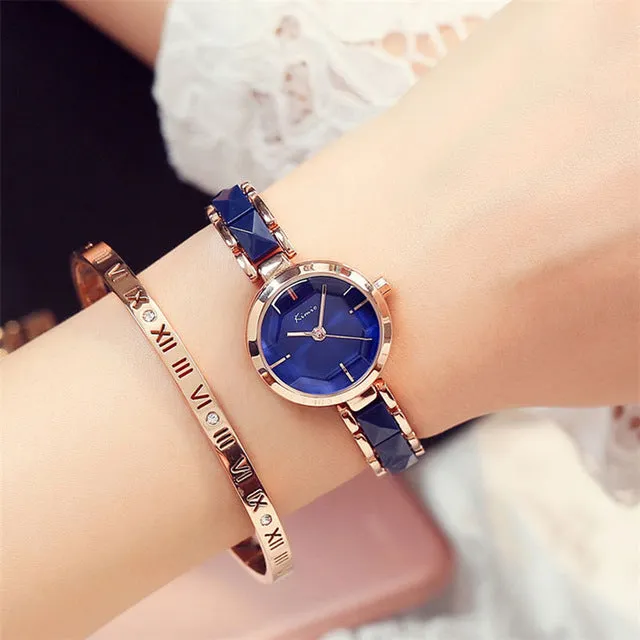 Imitation Ceramic Gold Watches  Fashion Watch Luxury Quartz-watch Wristwatches Women's Watches For Women