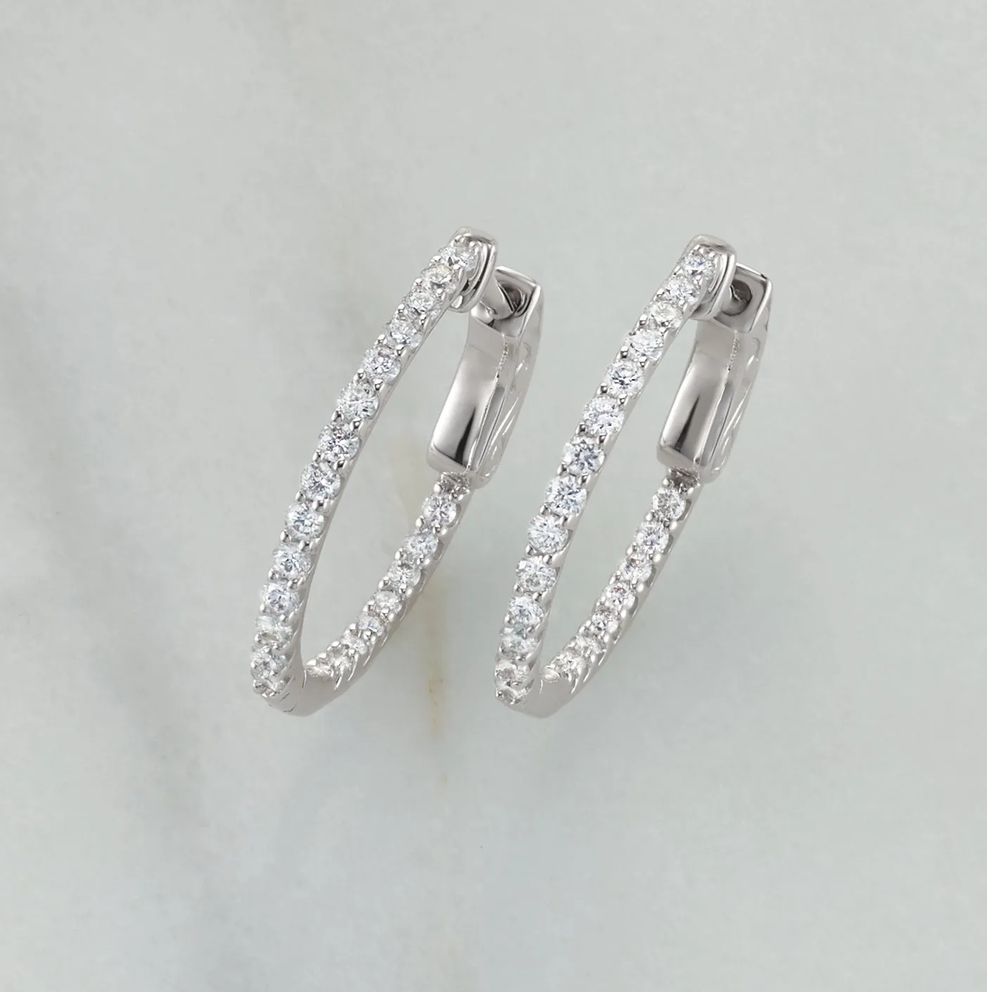 In-And-Out Diamond Hoop Earrings