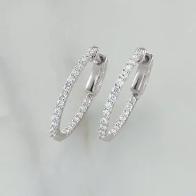 In-And-Out Diamond Hoop Earrings