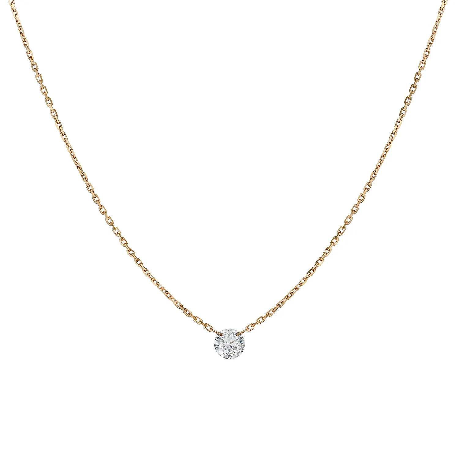 INVISIBLY SET DIAMOND NECKLACE