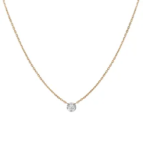 INVISIBLY SET DIAMOND NECKLACE