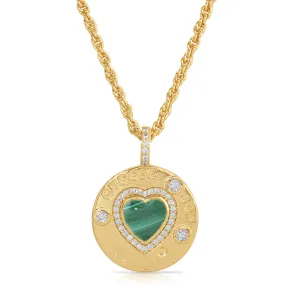 Joyful Heart Necklace - Malachite