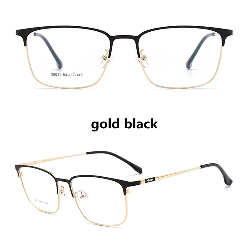 Kocolior Unisex Full Rim Square Alloy Hyperopic Reading Glasses 38011