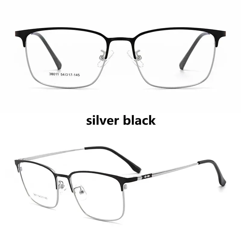 Kocolior Unisex Full Rim Square Alloy Hyperopic Reading Glasses 38011