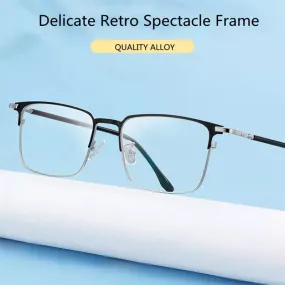 Kocolior Unisex Full Rim Square Alloy Hyperopic Reading Glasses 39143