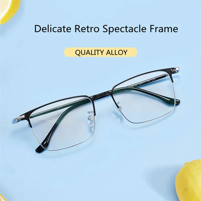 Kocolior Unisex Full Rim Square Alloy Hyperopic Reading Glasses 39143