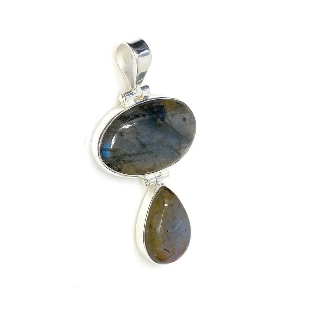 Labradorite Pendant, Gemstone Pendant, Gemstone Jewelry, Sterling