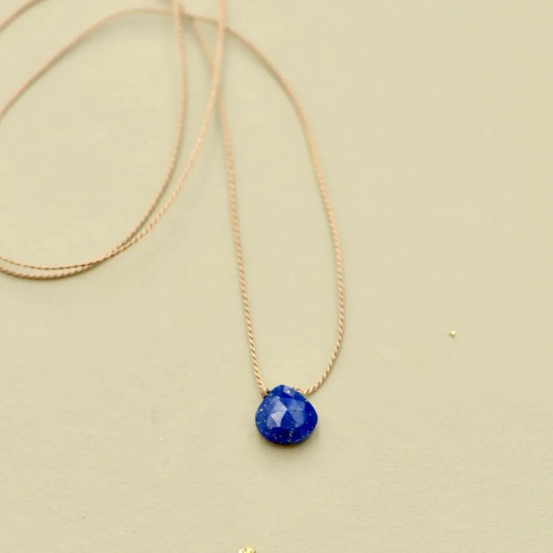 Lapis Teardrop Necklace