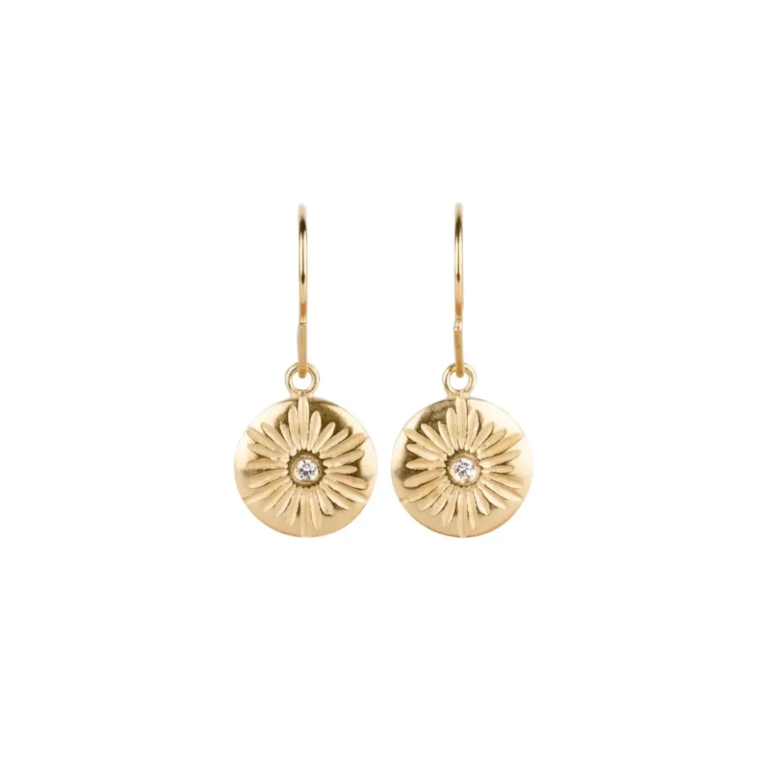 Large Vermeil Lucia Drop Earrings