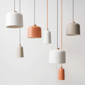 LED Simple Wood LED Creative Macaroon Pendant Light