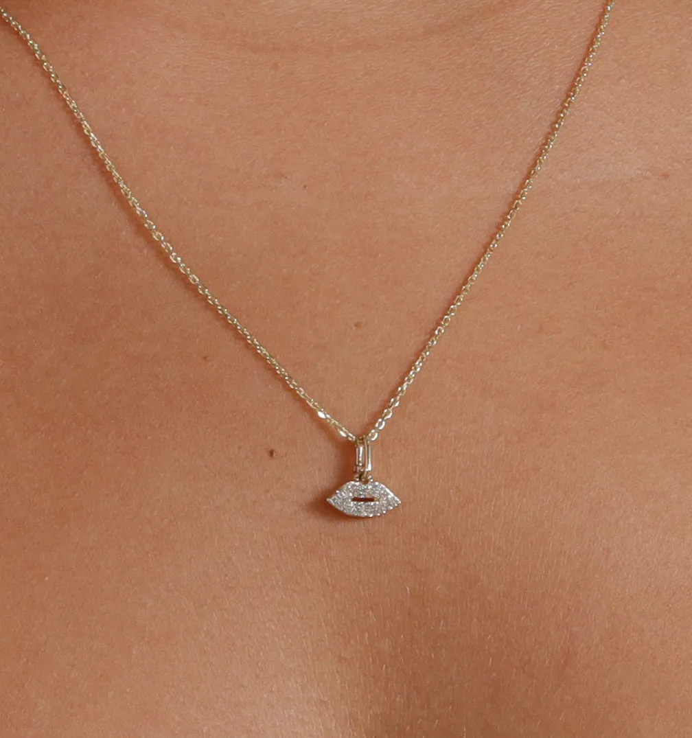 Lip Diamond Necklace