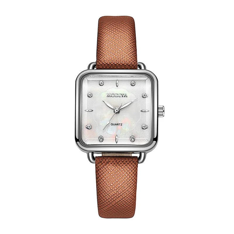 Live Broadcast Small Green Watch Student Gift Fashion Shell Watch Female Fritillary Quartz Small Square Watch