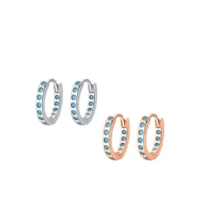 Luxurious S925 Sterling Silver Turquoise Earrings for Women - Trendy and Versatile Pieces from Planderful Collection