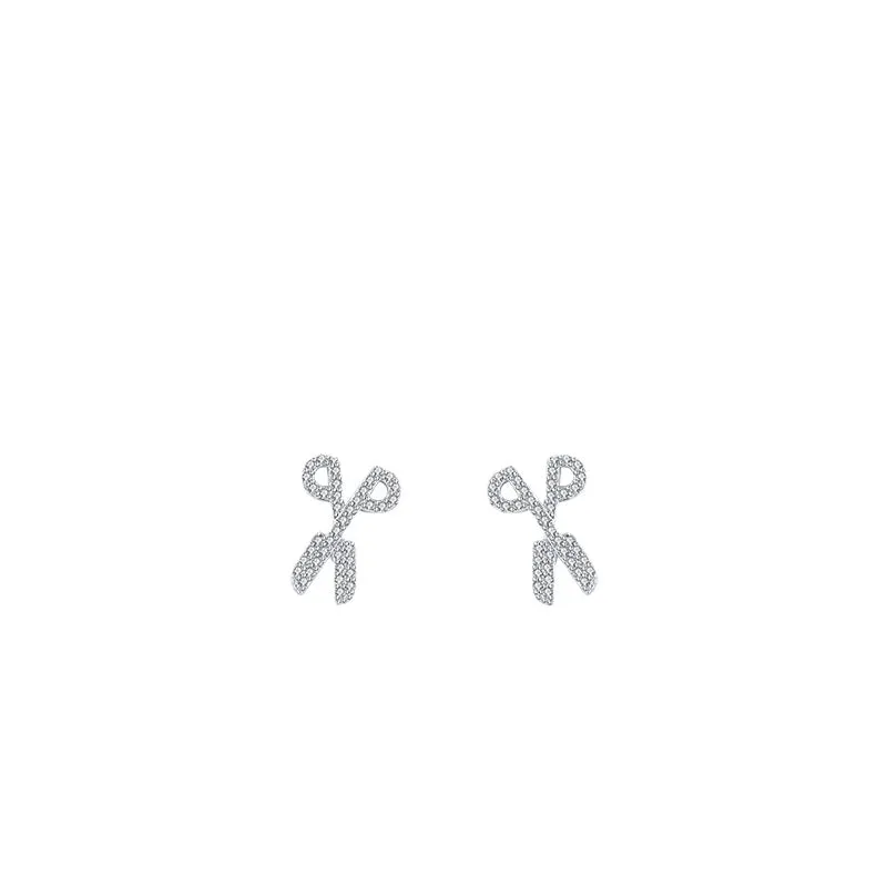 Luxurious Sterling Silver Zircon Earrings from Planderful Collection