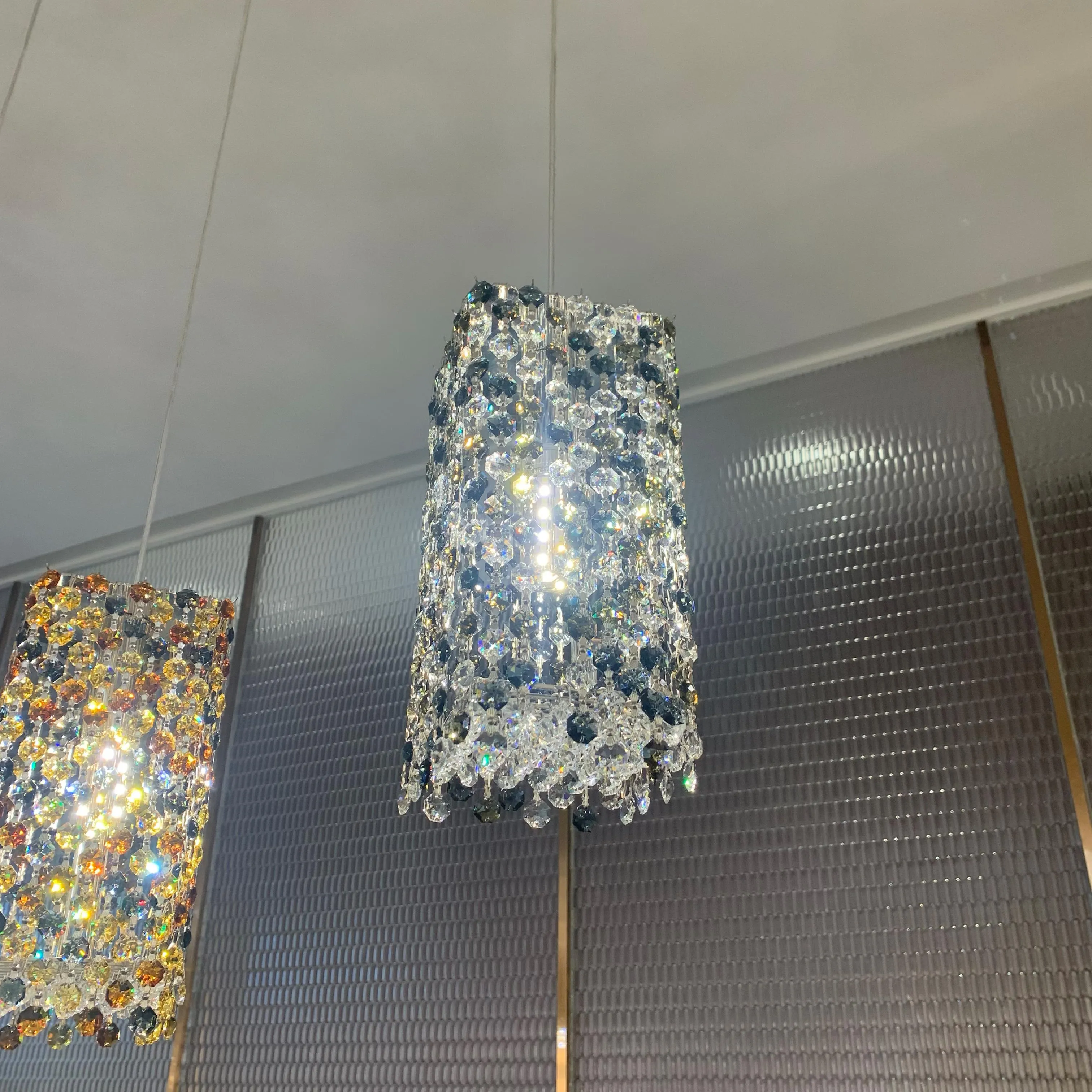 Luxury Crystal Beads Pendant Light Fixture for Dining Room