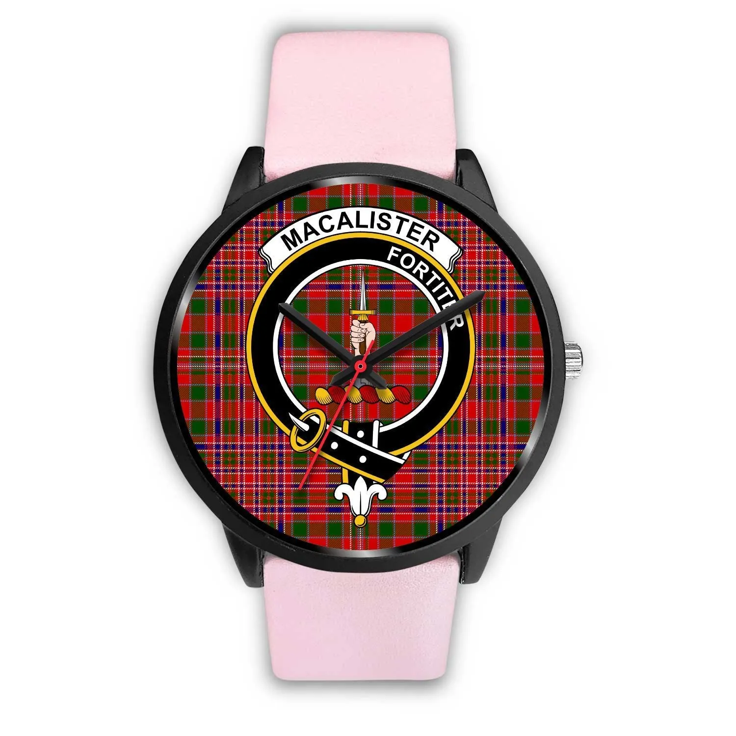 MacAlister Modern Clan Badge Tartan Black Watch