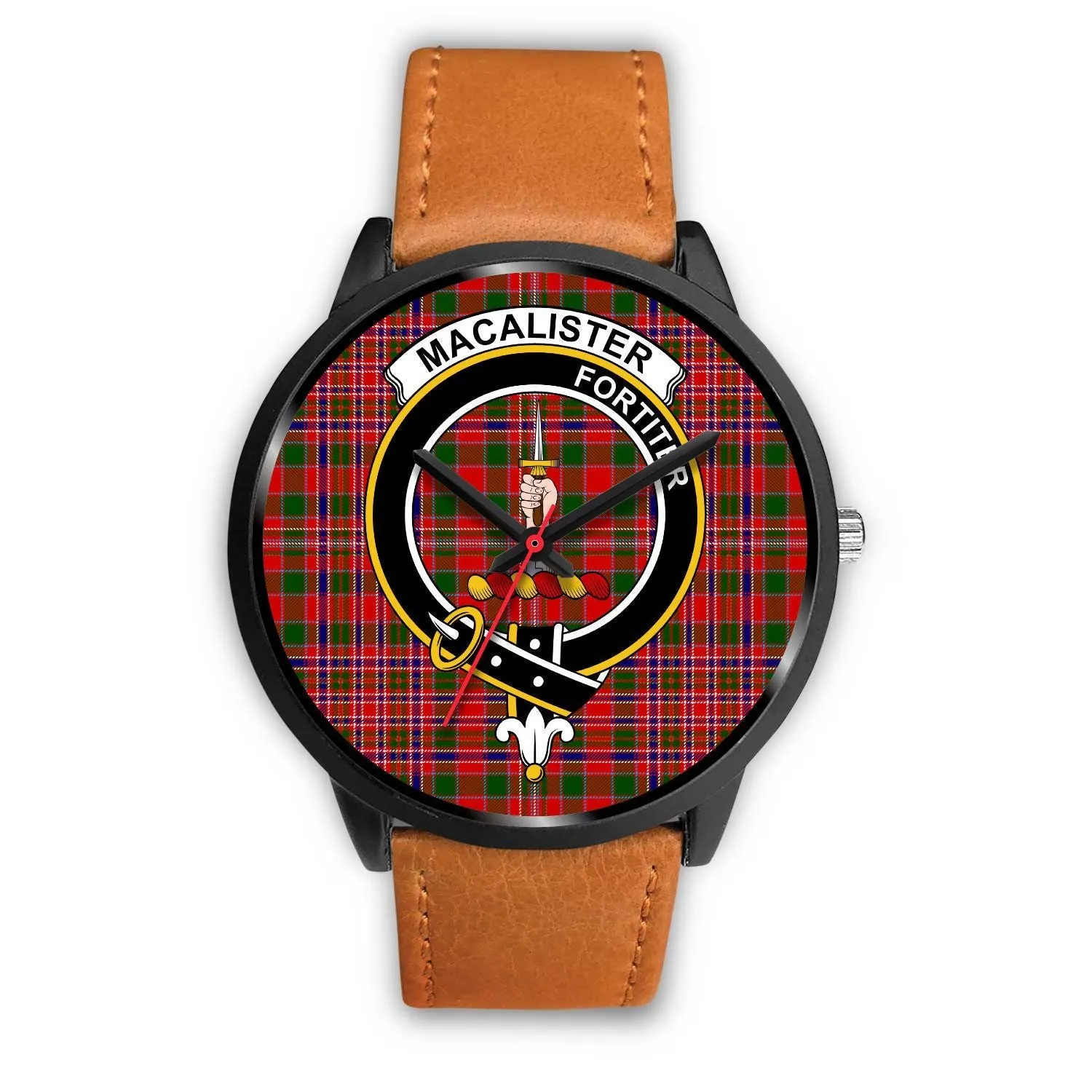 MacAlister Modern Clan Badge Tartan Black Watch