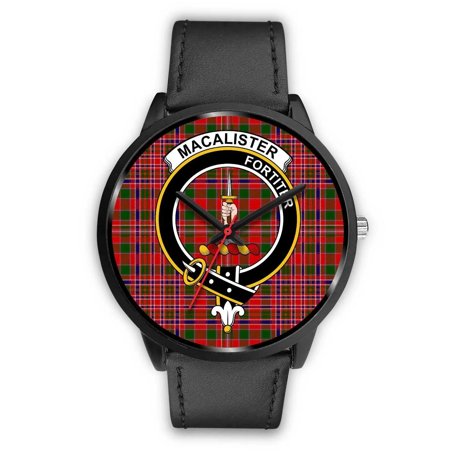 MacAlister Modern Clan Badge Tartan Black Watch