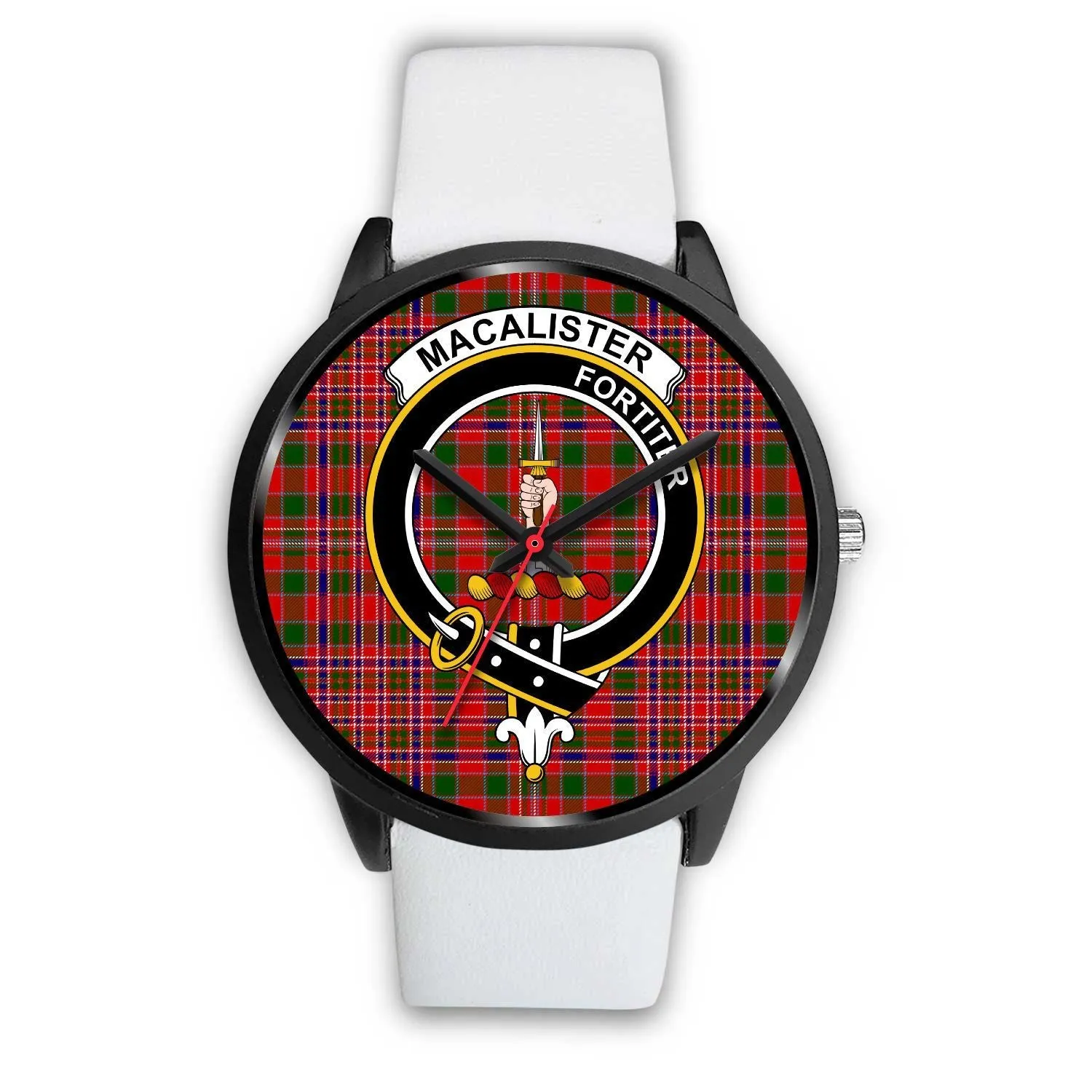 MacAlister Modern Clan Badge Tartan Black Watch