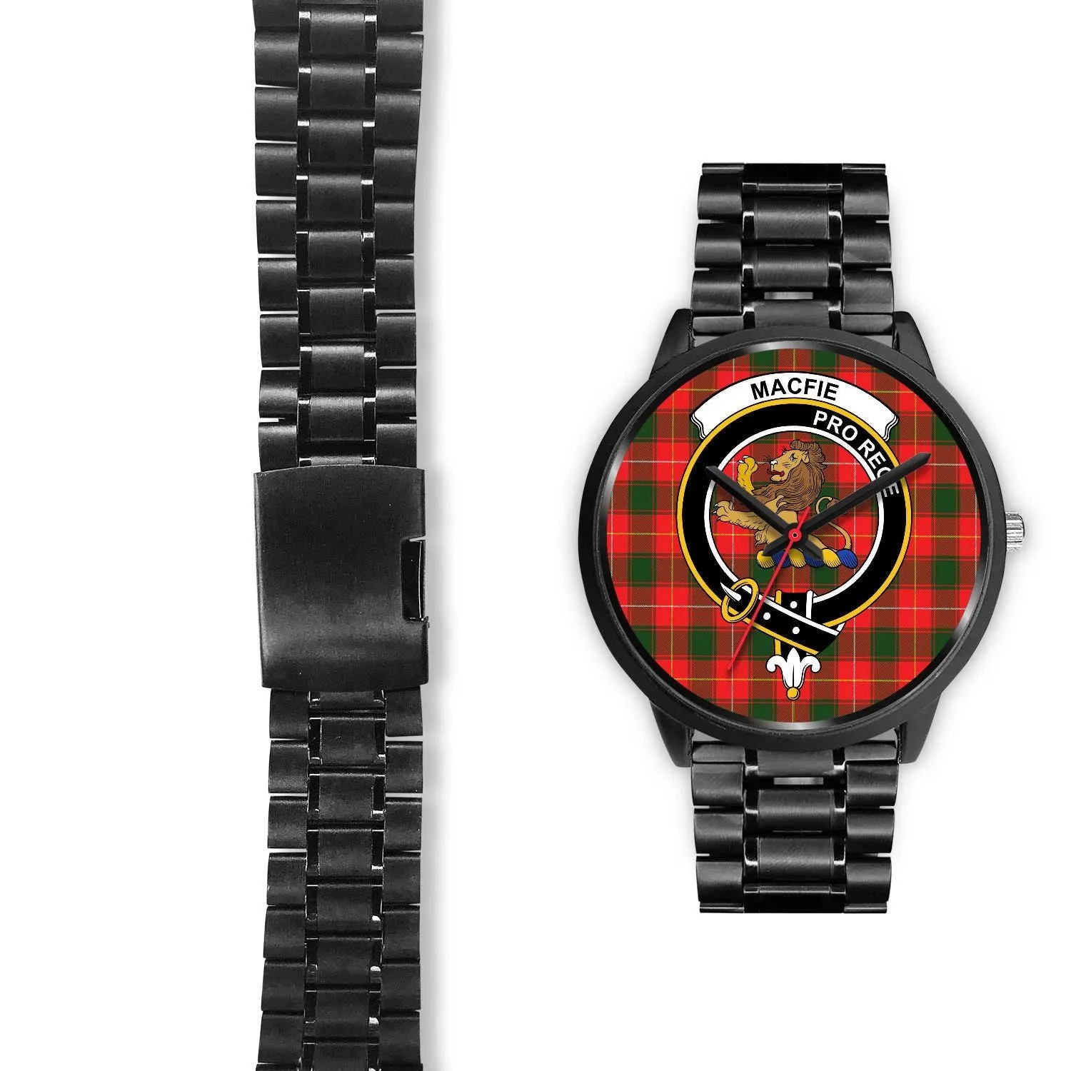 Macfie Clan Badge Tartan Black Watch