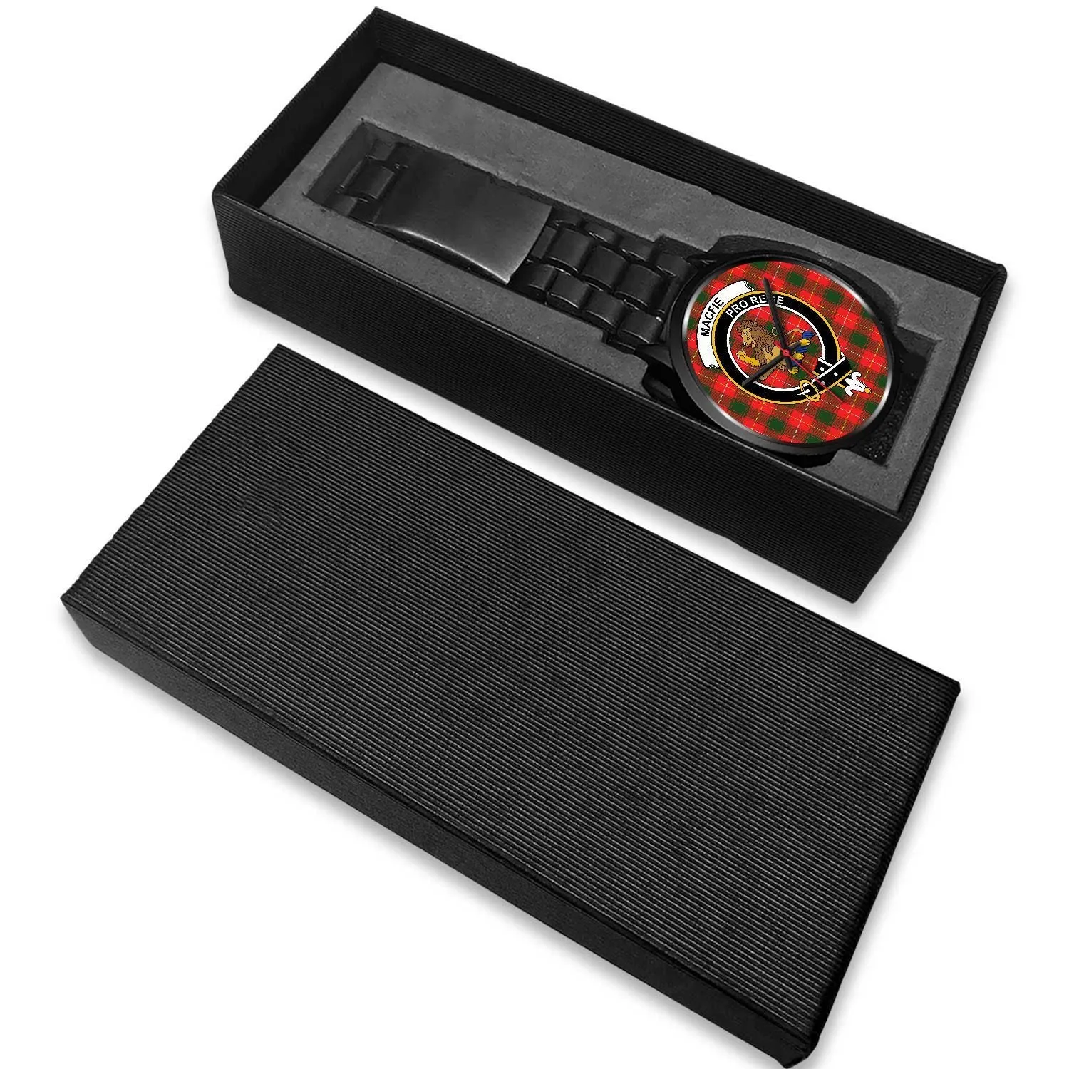 Macfie Clan Badge Tartan Black Watch