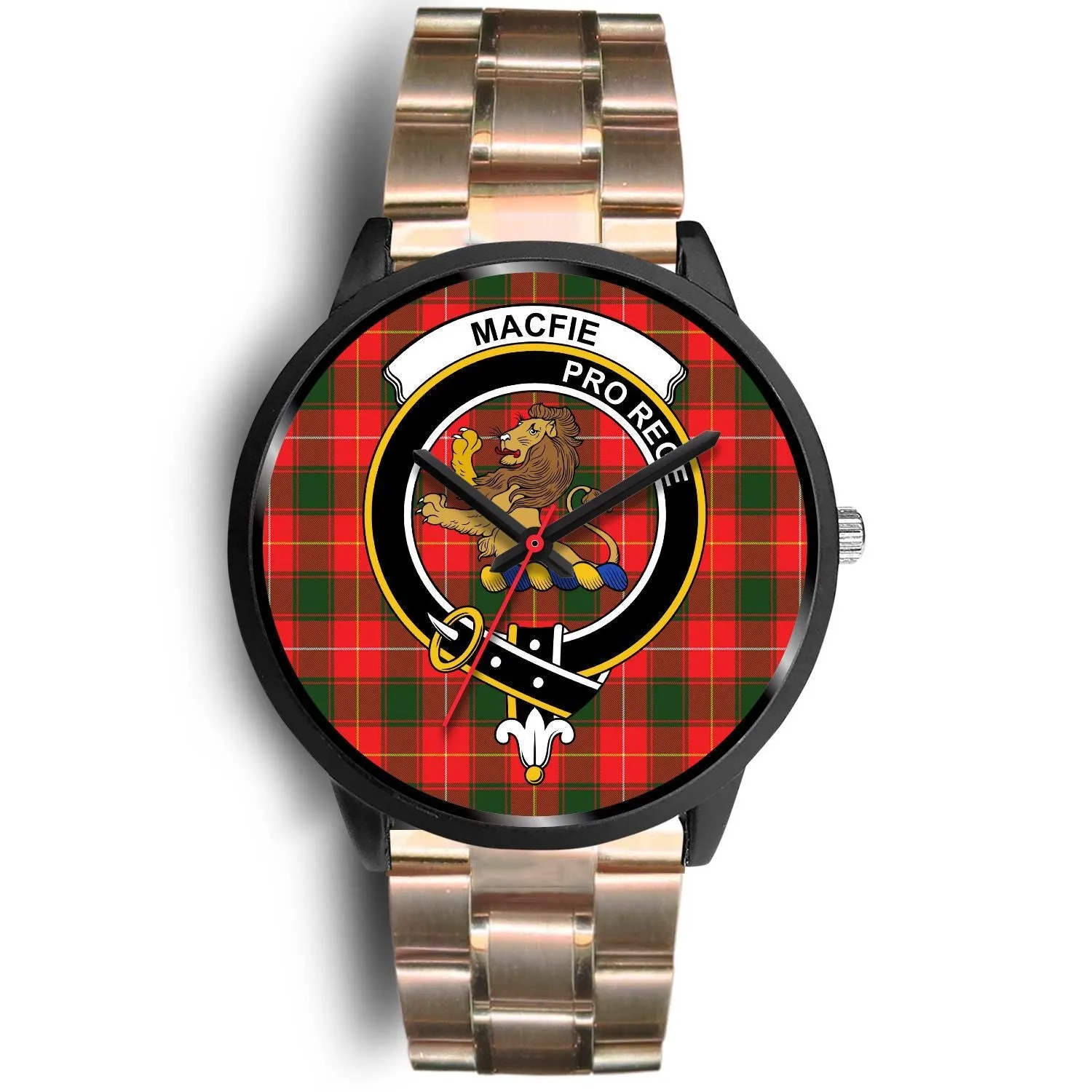 Macfie Clan Badge Tartan Black Watch