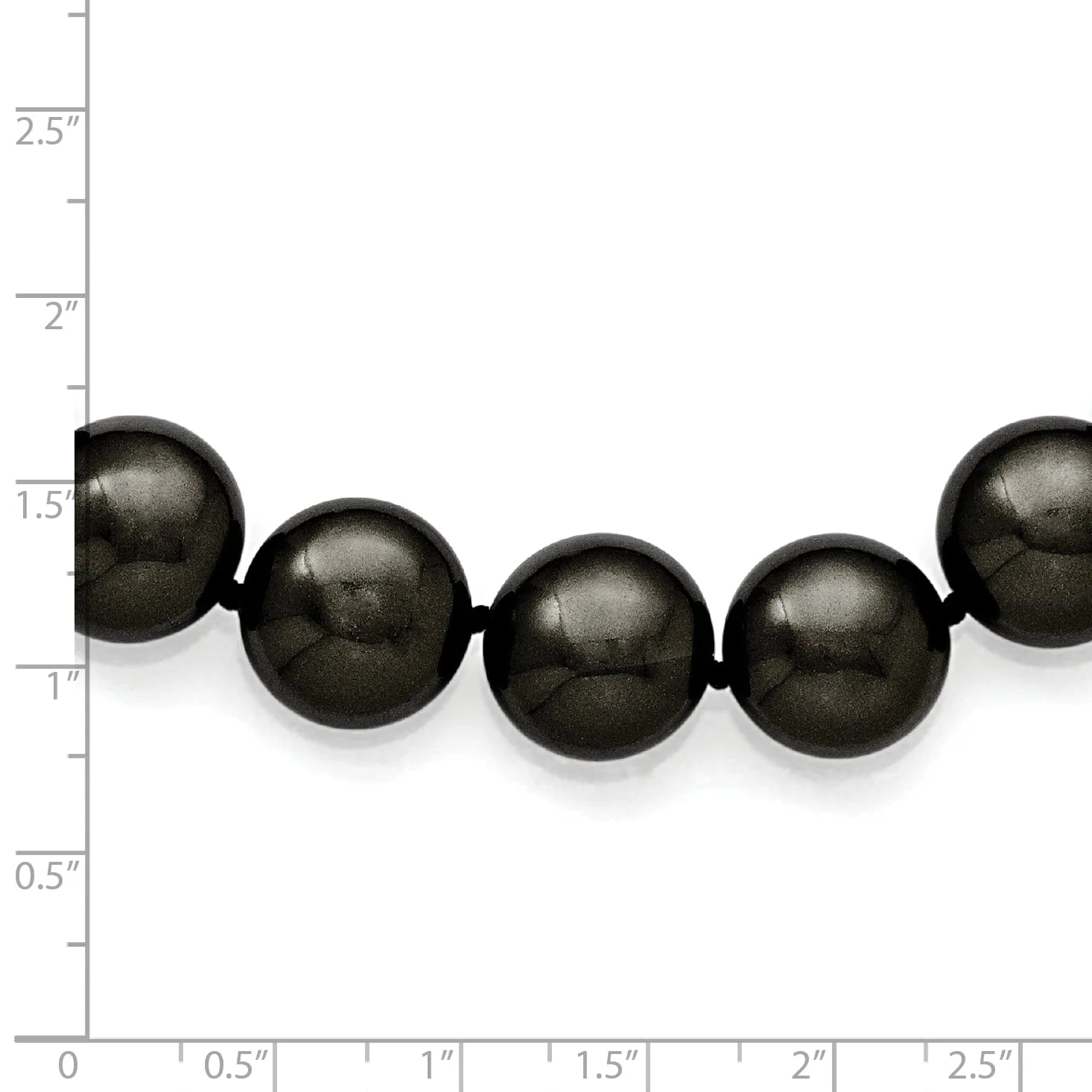 Majestik Coin Black Shell Pearl Necklace