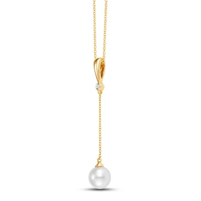 Mastoloni 8-8.5MM Pearl Drop Pendant in 14K Yellow Gold