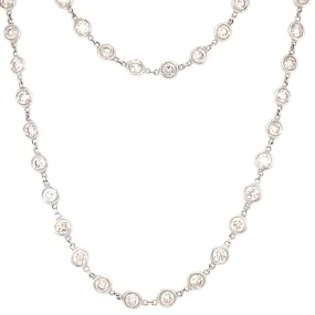 Mega Eyeglass Bezel Diamond Necklace